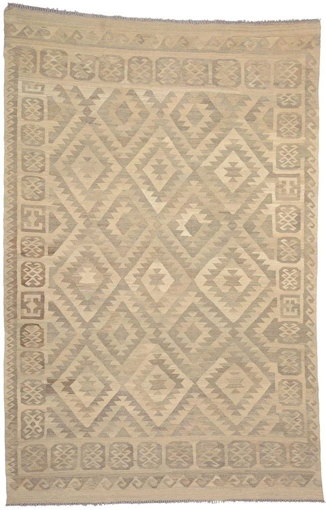 Kilim Tappeto orientale 210x310 Beige (Afghanistan) Tessuto A Mano