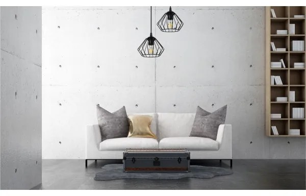 Lampadario su fune CEED 2xE27/60W/230V