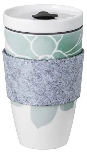 Tazza da viaggio in porcellana verde e bianca Villeroy &amp; Boch , 350 ml Like To Go - like | Villeroy &amp; Boch