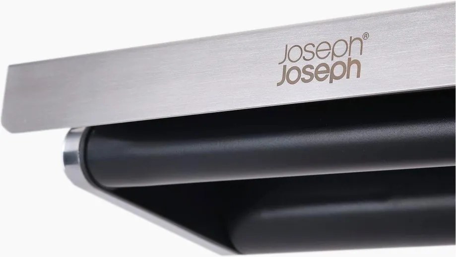 Portarotolo da cucina da parete da parete argentato in plastica RollGrip – Joseph Joseph