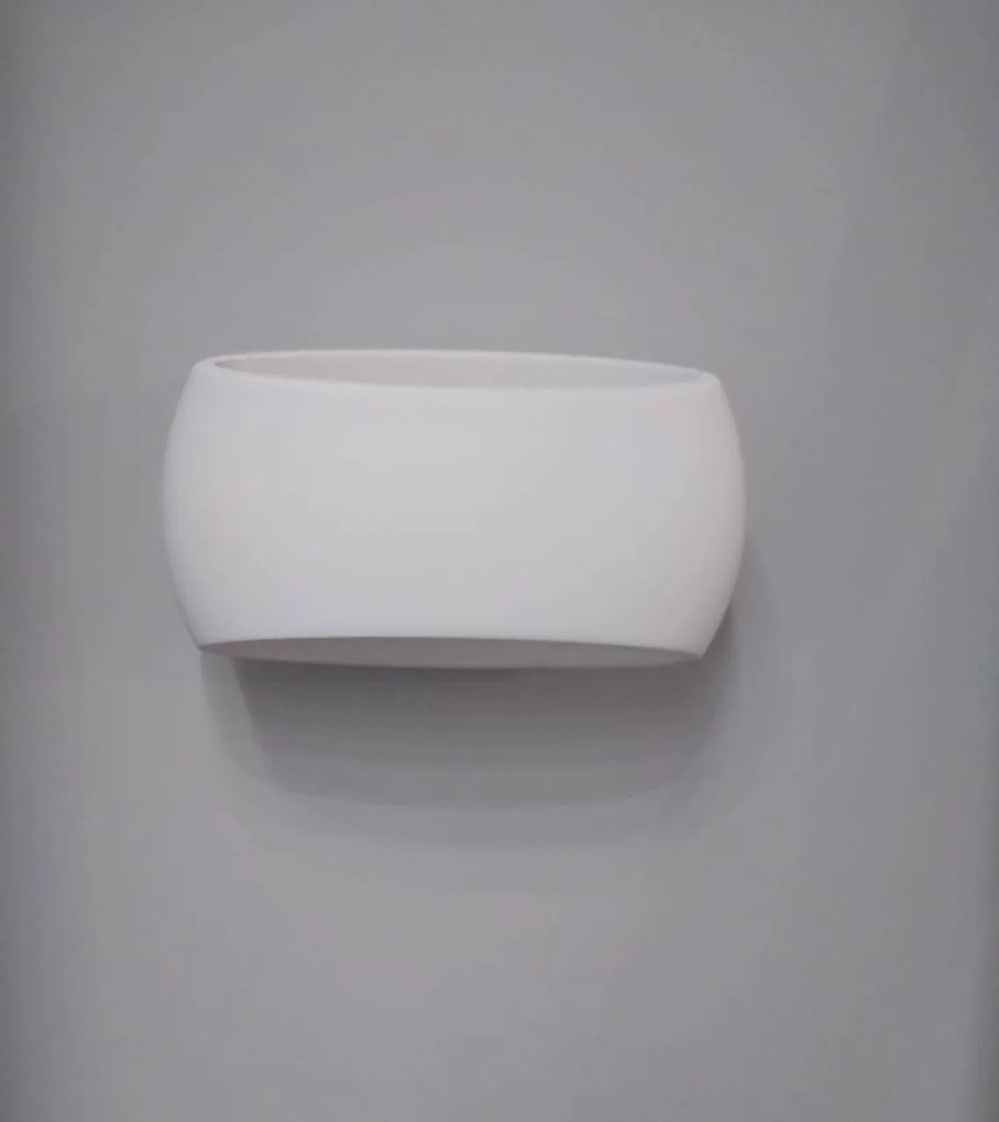 Applique in Gesso Pitturabile con base E27 da parete