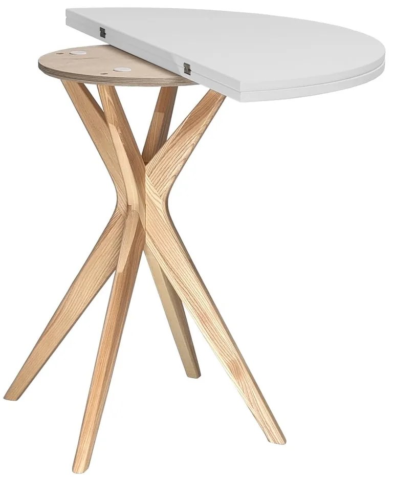 Tavolo da pranzo rotondo allungabile 45x90 cm Jubi – Ragaba