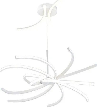 Lampadario LED design Anuk bianco Ø70cm, luce con 3 temperature di colore 7000 lumen
