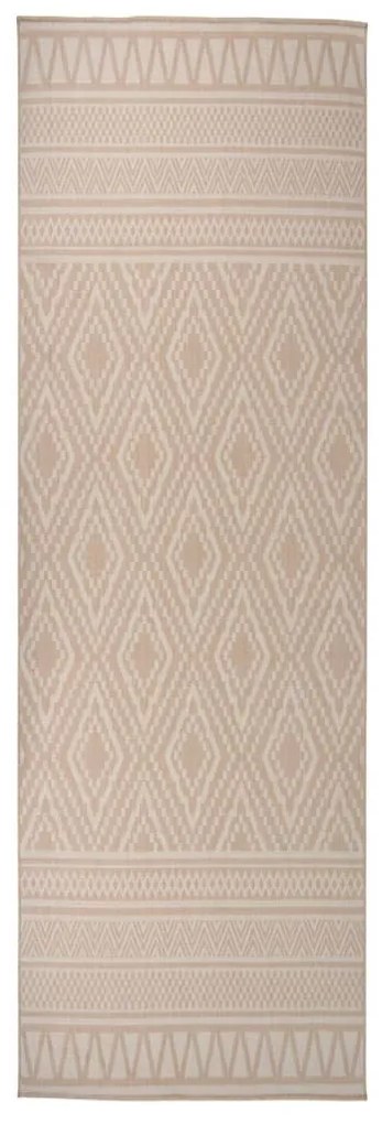 Tappeto Da Esterni A Tessitura Piatta 80x250 Cm Strisce Marroni /