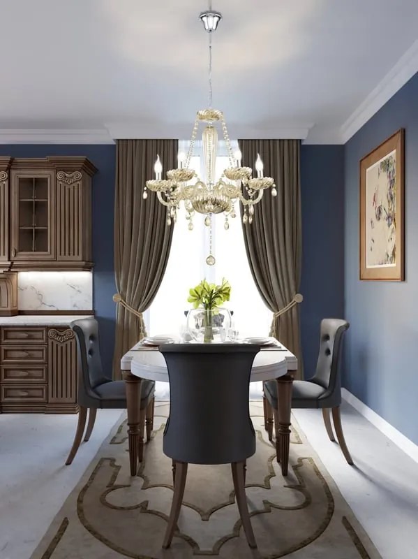 Lampadario Neoclassico Basilano beige 6x E14 Ø72cm EGLO