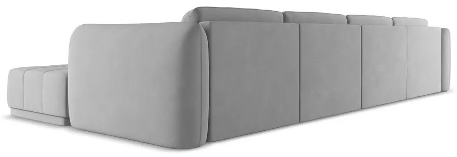 Divano angolare grigio chiaro Hoku – Makamii