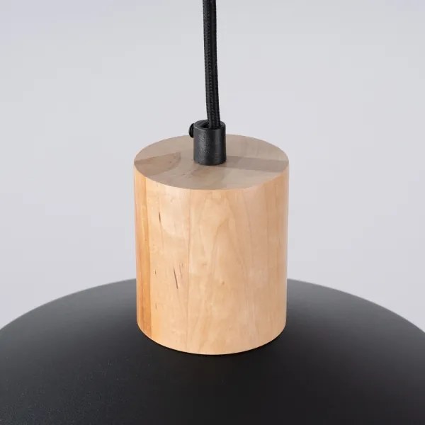 Sollux SL.1322 - Lampadario a sospensione con filo FANO 1xE27/15W/230V diametro 34 cm nero