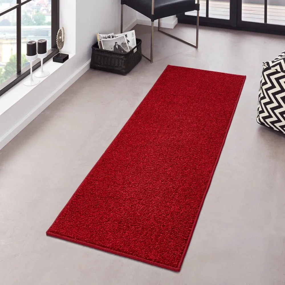 Runner rosso , 80 x 300 cm Pure - Hanse Home