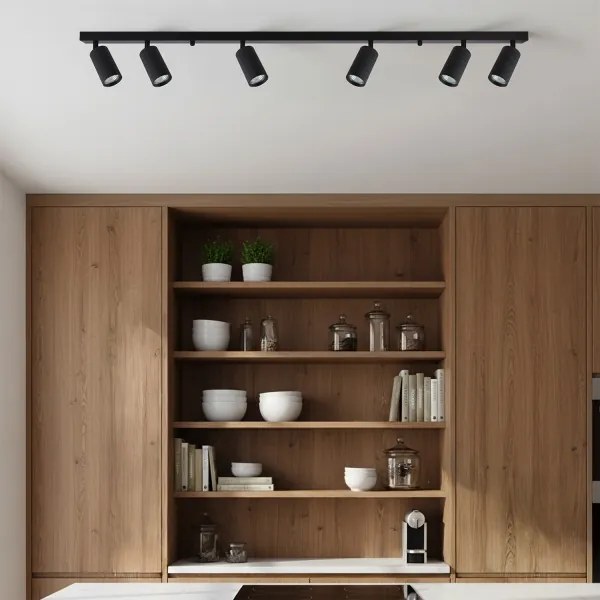 Brilagi - Faretti LED RGBW dimmerabili SELE MODERN 6xGU10/6,5W/230V Wi-Fi nero