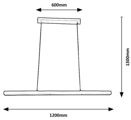 Brilagi - Lampadario LED a sospensione su cavo AXIS LED/30W/230V 120 cm bianco