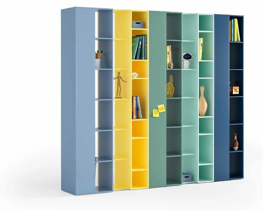 Libreria bifacciale Kit linea Colorfull disponibile in vari colori