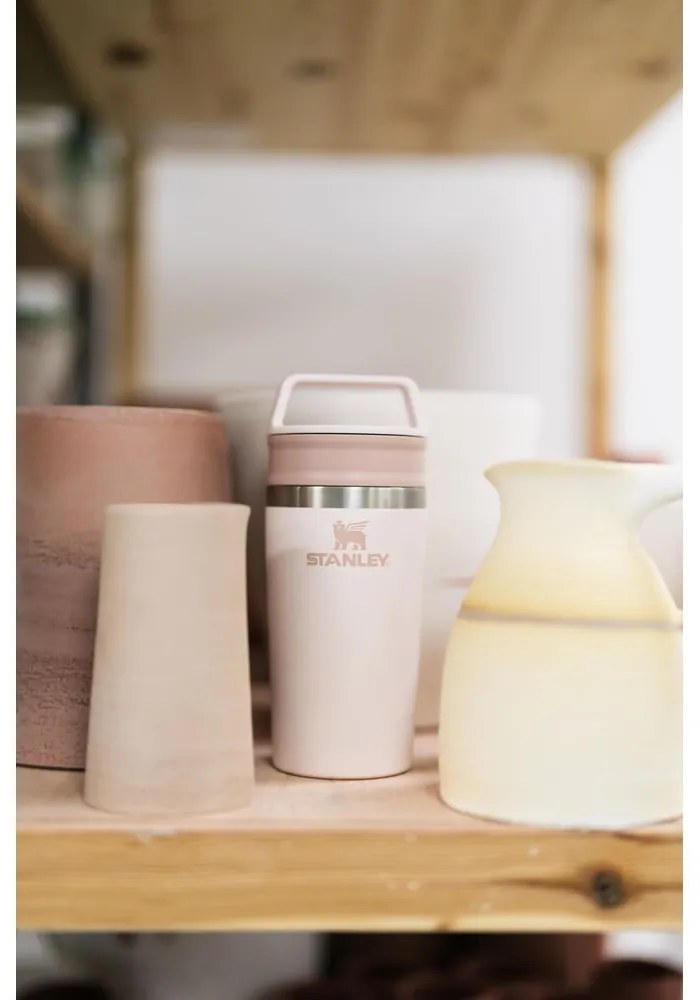 Tazza termica rosa chiaro in acciaio inox 350 ml Café-To-Go Rose Quartz – Stanley