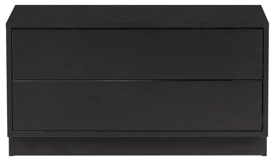 Tavolo TV modulare nero in legno di pino 75x40 cm Finca - WOOOD