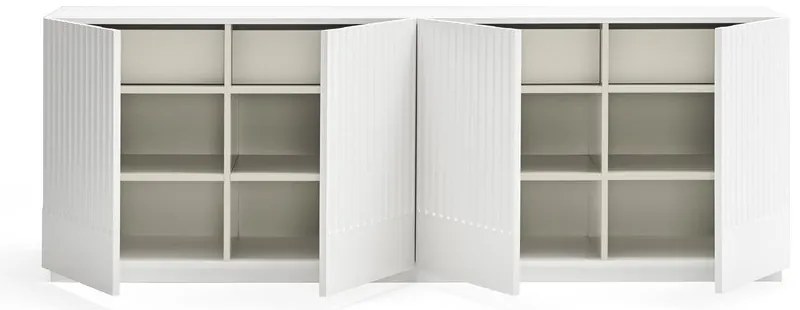 Cassettiera bianca , larghezza 200 cm Doric - Teulat