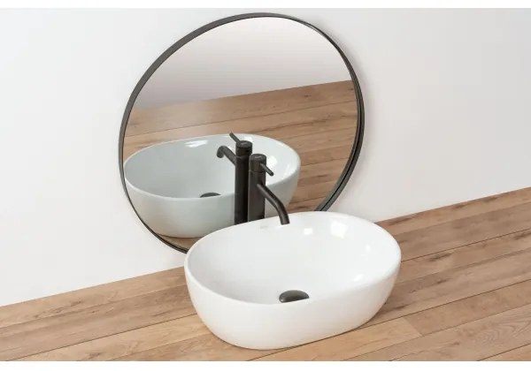 REA-U0416 - Lavabo da appoggio AMELIA 34,5x48 cm ceramica/bianco lucido