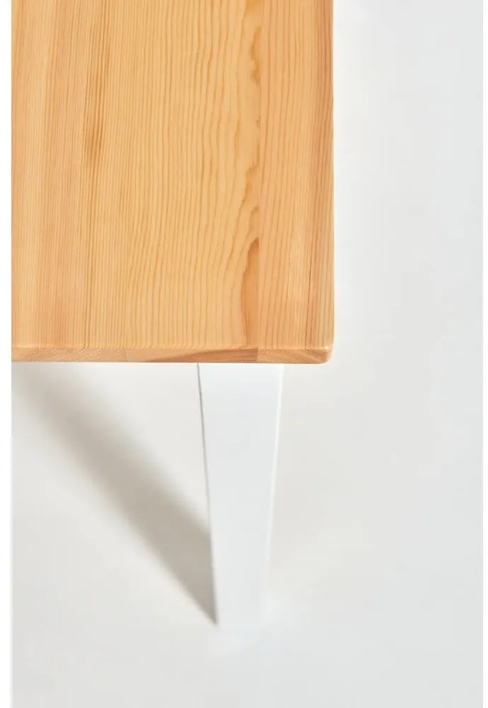 Tavolo da pranzo in legno di pino con struttura bianca , 70 x 70 cm Sydney - Bonami Essentials