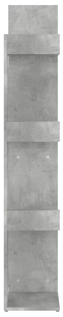 Libreria grigio cemento 48x25,5x140 cm in truciolato