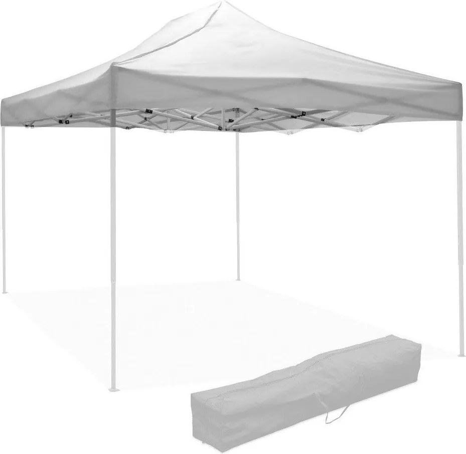 Telo Tetto di Ricambio per Gazebo Pieghevole 2x3m in Tessuto Oxford 600D Bianco...