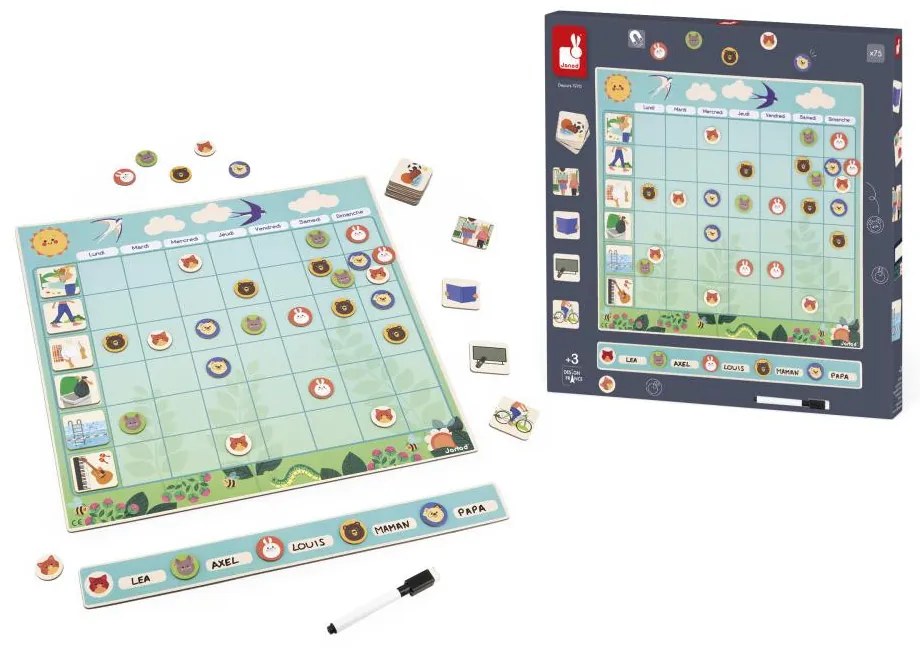 Planner familiare magnetico - 75 pz