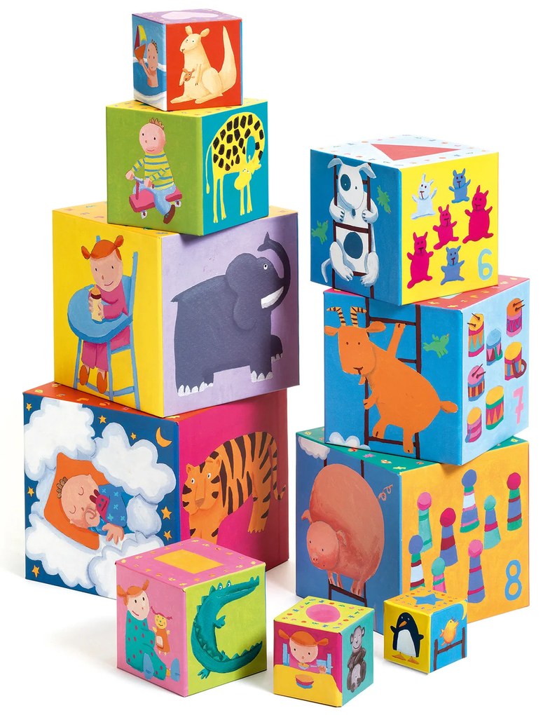 Cubi da sovrapporre - piramide - il mio giorno