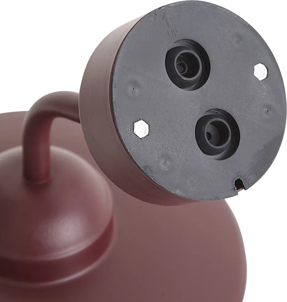 Lampada da parete da esterno classica rosso scuro IP44 - Monaco