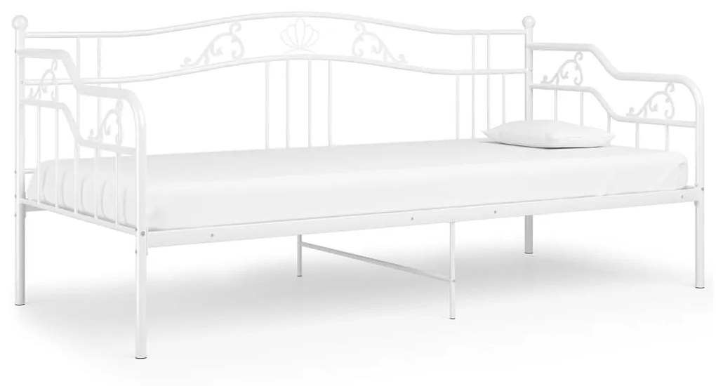 Telaio divano letto bianco in metallo 90x200 cm