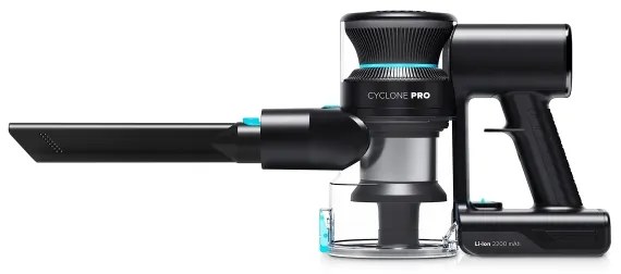 Niceboy ION Hurricane H5 Plus- Aspirapolvere a batteria 2in1 140W/2200 mAh nero