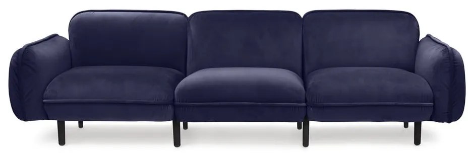 Divano in velluto blu scuro Bean - EMKO