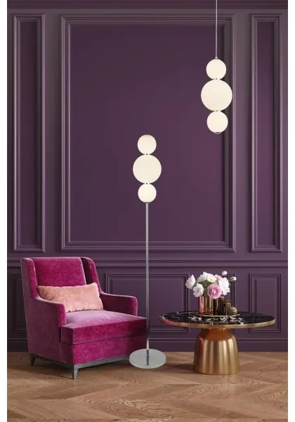 Searchlight 51022-3CC - Lampadario LED su corda SNOWBALL LED/18W/230V