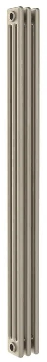 Radiatore acqua calda Comby in acciaio 3 colonne, 3 elementi, interasse 1735 mm, sabbia