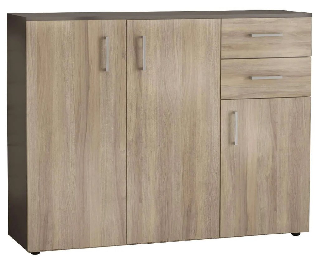 GODWIN - madia moderna con 2 cassetti e tre ante
