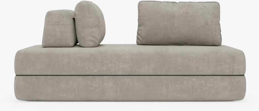 Rift divano letto matrimoniale 2 posti e 3 posti con schienali mobili - materasso alto 24 cm e memory foam in tessuto smacchiabile T31