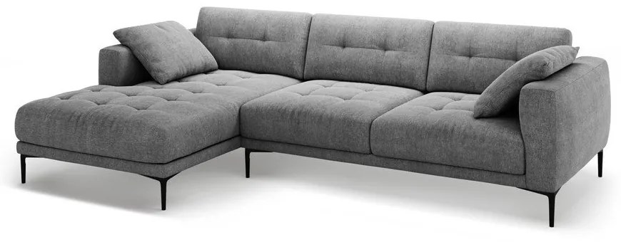 Divano angolare grigio (con penisola a sinistra/con chaise lounge) Bemy – Micadoni