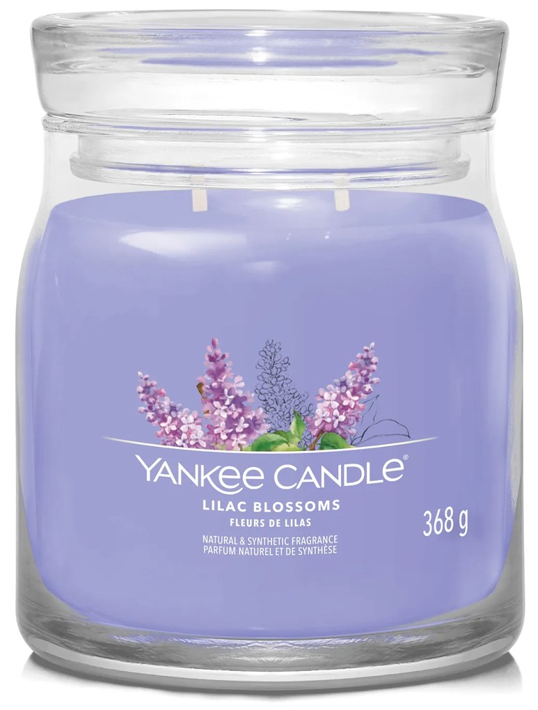 Lilac Blossoms, candela in giara media Yankee Candle