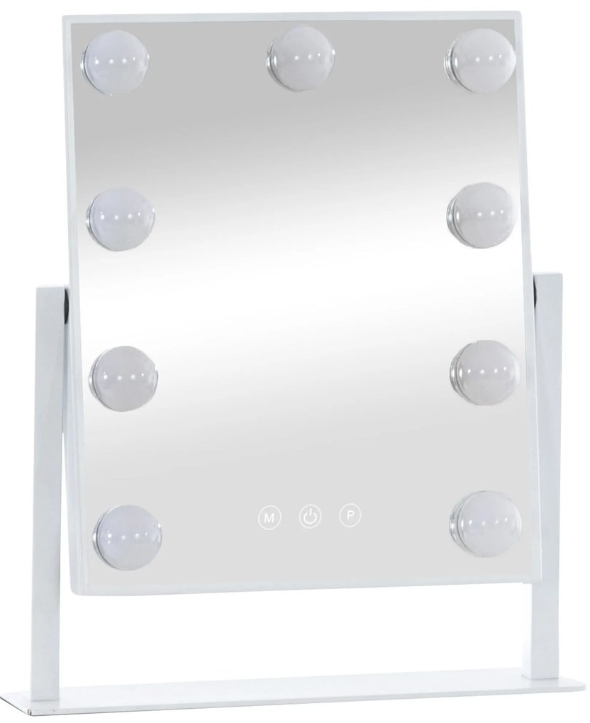 Specchio Per İl Trucco A Led Majuro: Eleganza E Funzionalità Per İl Tuo Spazio Di Bellezza / Weiß