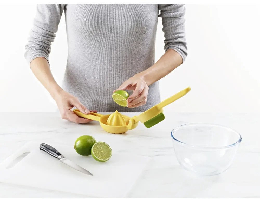 Spremiagrumi manuale giallo-verde JuiceMax - Joseph Joseph