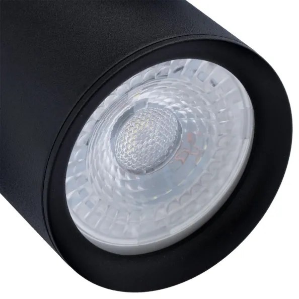 Lampadario a sospensione con filo KARADON 1xGU10/30W/230V 17 cm nero