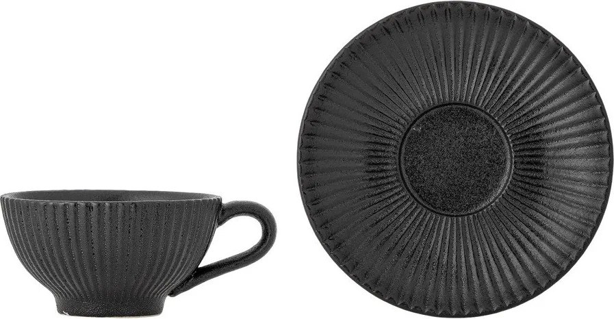 Tazzina per cappuccino nera in ceramica 200 ml Neri – Bloomingville