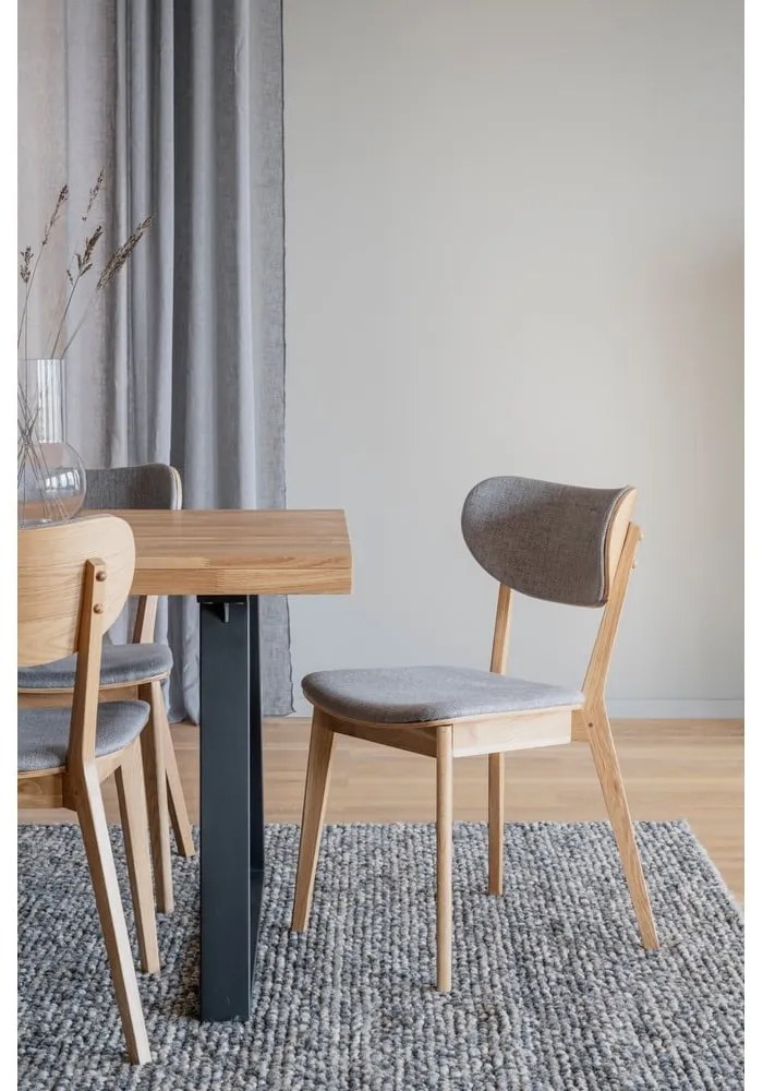 Sedie da pranzo grigie in set di 2 Kato - Rowico