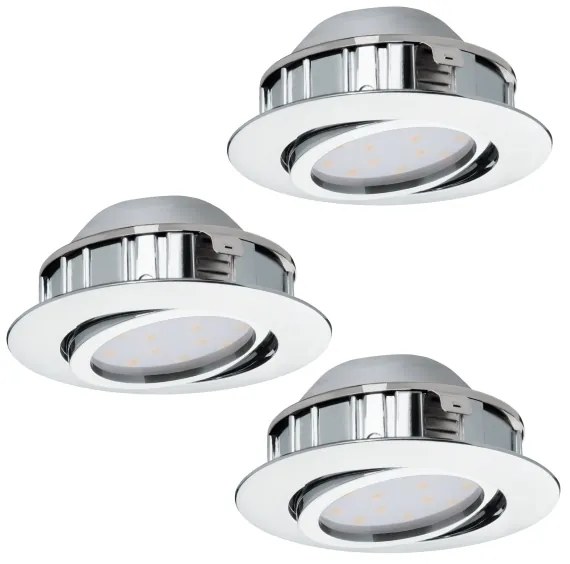 Eglo 95858- Set da 3 faretti da incasso dimmerabili PINEDA LED/5,5W/230V