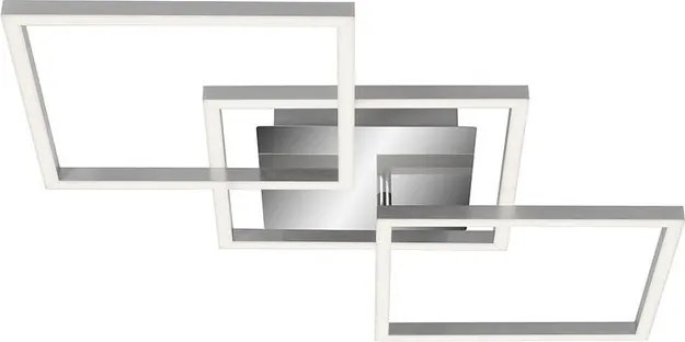 Plafoniera LED Frames argento IP20, 2600 lumen