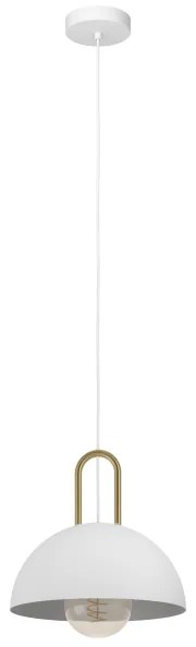 Eglo 99695 - Lampadario su corda CALMANERA 1xE27/40W/230V bianco