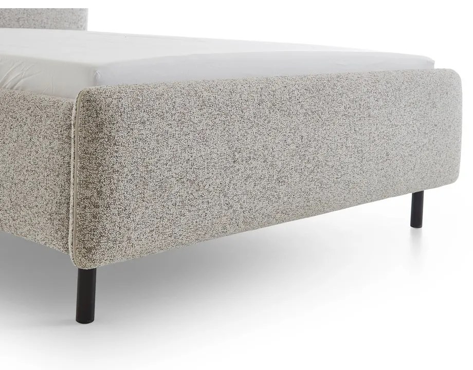 Letto matrimoniale imbottito beige rete non inclusa 160x200 cm Primo – Meise Möbel