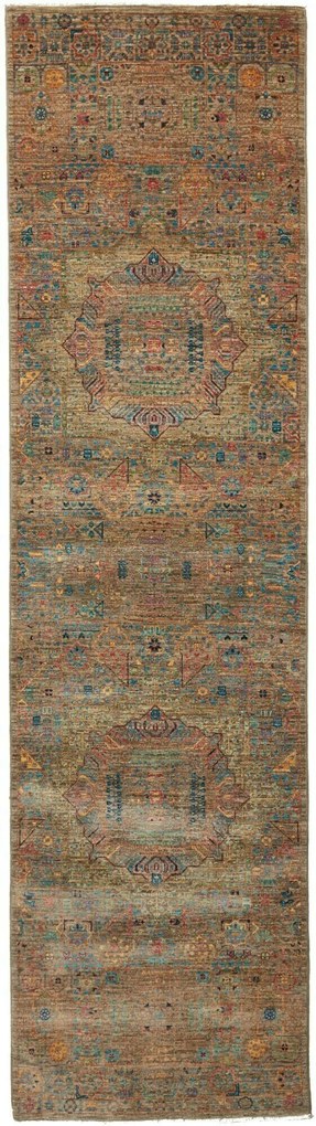 Mamluk Tappeto orientale 80x300 Beige (Pakistan) Annodato A Mano