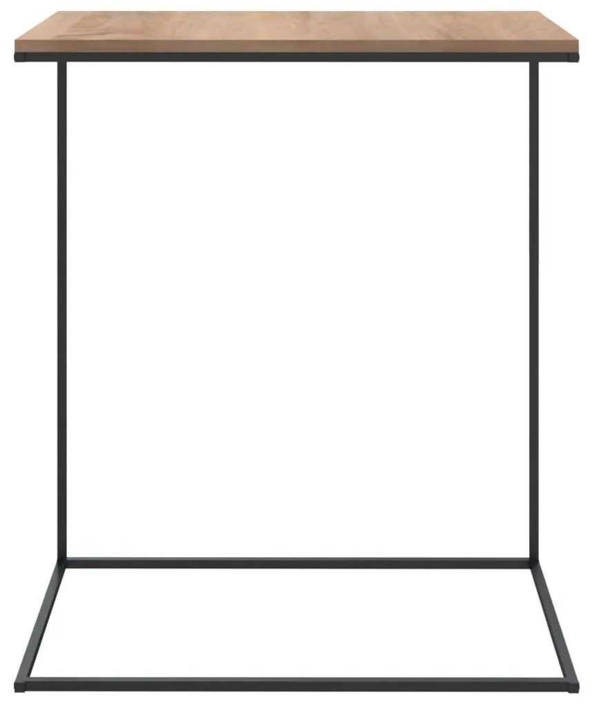 Tavolino da salotto nero 55x35x66 cm in legno multistrato