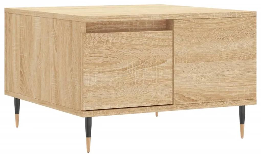 Tavolino salotto rovere sonoma 55x55x36,5 cm legno multistrato