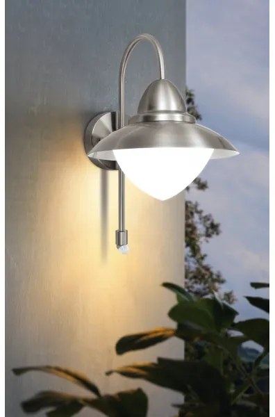 EGLO 87105 - Applique da esterno con sensore SIDNEY 1xE27/60W