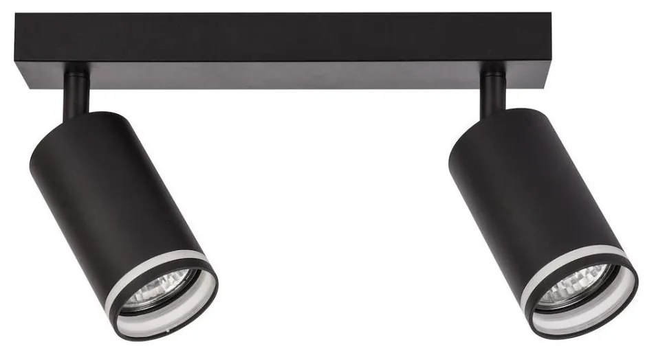 Faretto PIPE 2xGU10/10W/230V nero