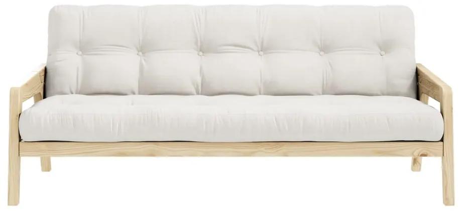 Divano letto bianco/beige 204 cm Grab - Karup Design