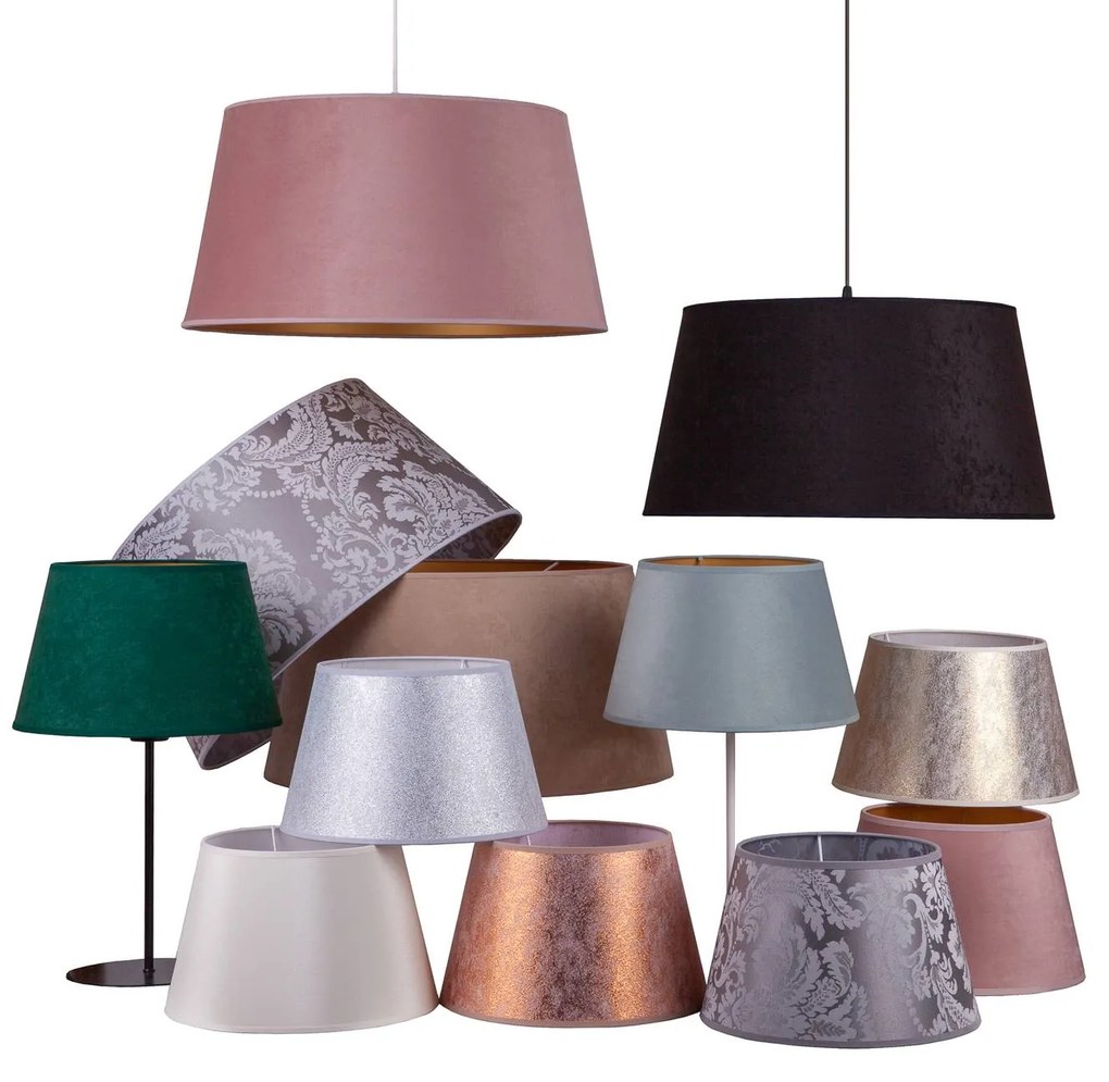 Duolla Paralume Cone altezza 25,5 cm, argento metallizzato